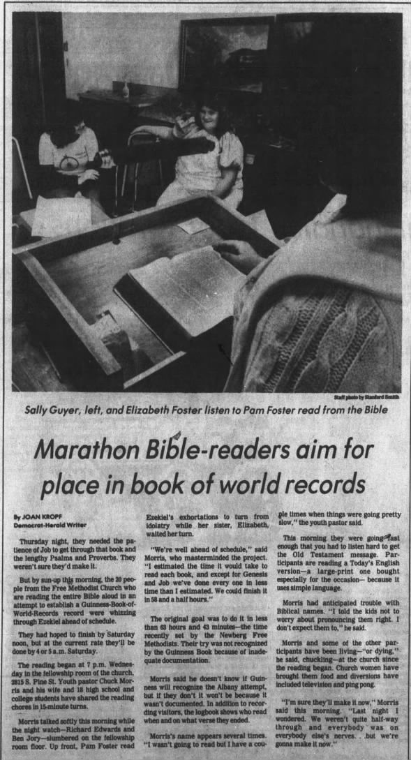 Clipping from Albany Democrat-Herald